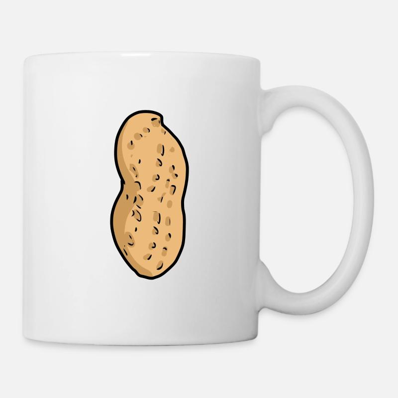 Cacahuètes Noix Aliments Cacahuètes - Mug blanc - blanc