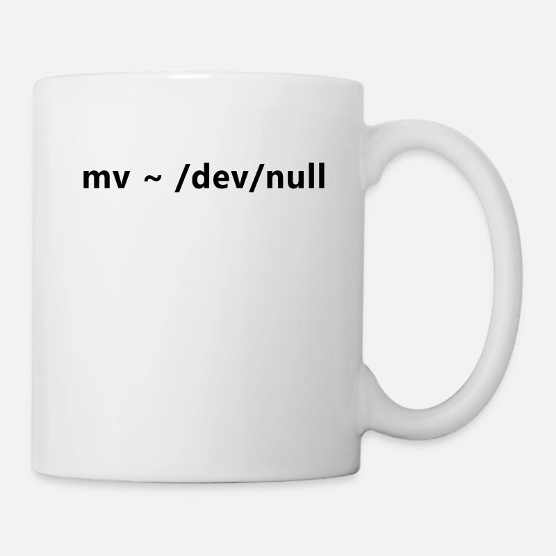 Commandes Linux dangereuses de Linux Admin - Mug blanc - blanc