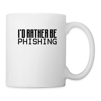Funny Hacker Gone Phishing - Mug - white - Right