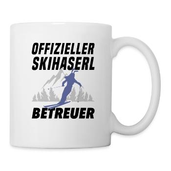 Offizieller Skihaserl Betreuer Apres Ski Sprüche - Tasse - Weiß - Rechts