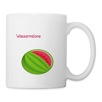 Ich habe eine Wassermelone getragen - Tasse - Weiß - Rechts