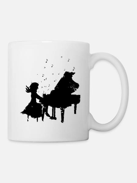 Pianist - Tasse - Weiß