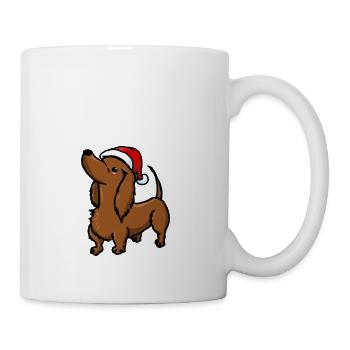 Dog Dachshund Dachshund Christmas Advent cute cute - Mug - white - Right