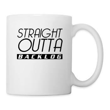 Backlog de l’équipe Scrum - Mug blanc - blanc - Droite