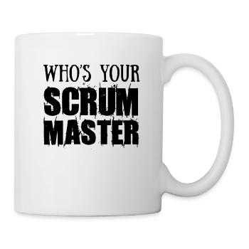 Scrum Master Qui est votre Scrum Master ? - Mug blanc - blanc - Droite