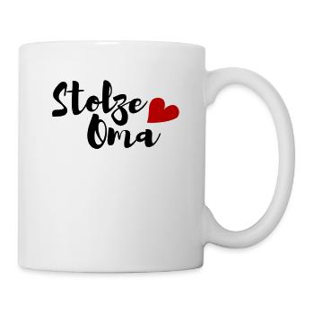 Stolze Oma - Tasse - Weiß - Rechts