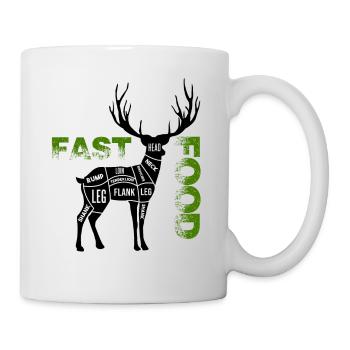 Chasseur drôle - Mug blanc - blanc - Droite