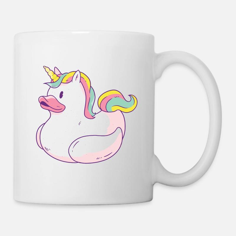 Einhorn Ente - Tasse - Weiß