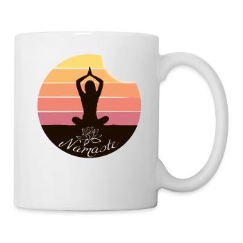 Yoga Fitness Namaste Ladies T-shirt Meditation - Mug - white - Right