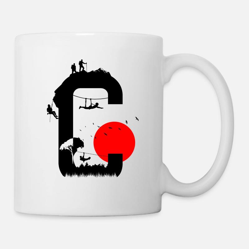 C red sun - Tasse - Weiß