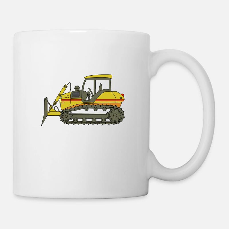 Bulldozer bulldozer - Mug blanc - blanc