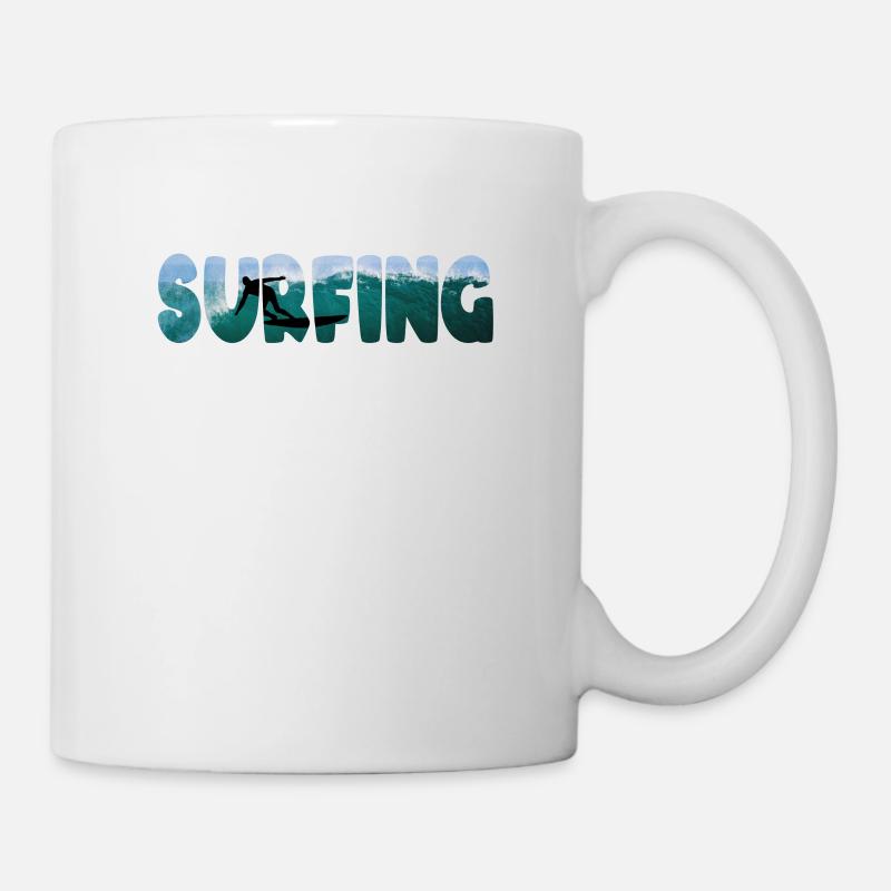 Surfing surfing surfing surfing - Mug - white
