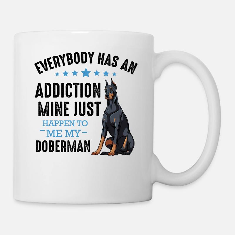 Dobermann - Tasse - Weiß