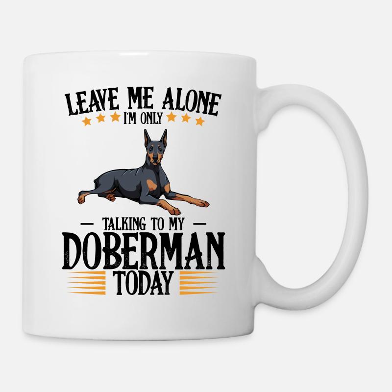 Dobermann - Tasse - Weiß