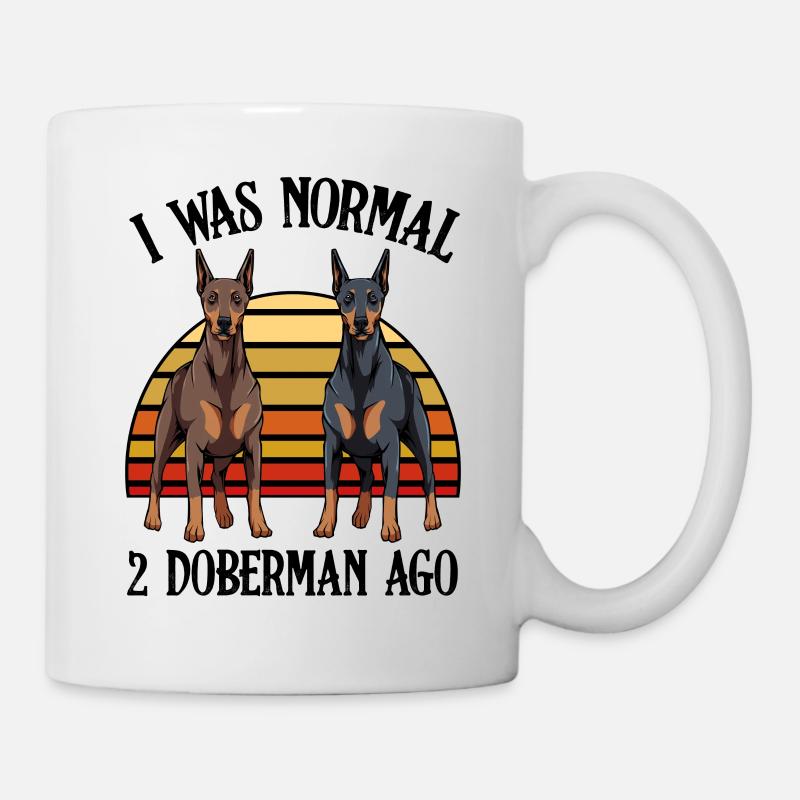 Dobermann - Tasse - Weiß