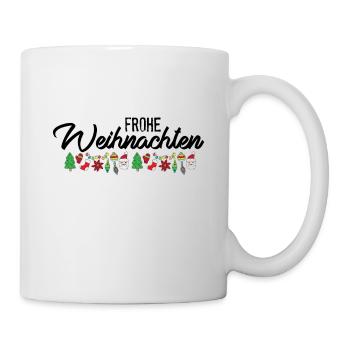 Frohe Weihnachten - Tasse - Weiß - Rechts