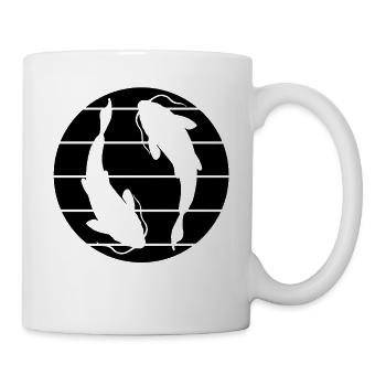 Koi Fisch - Tasse - Weiß - Rechts
