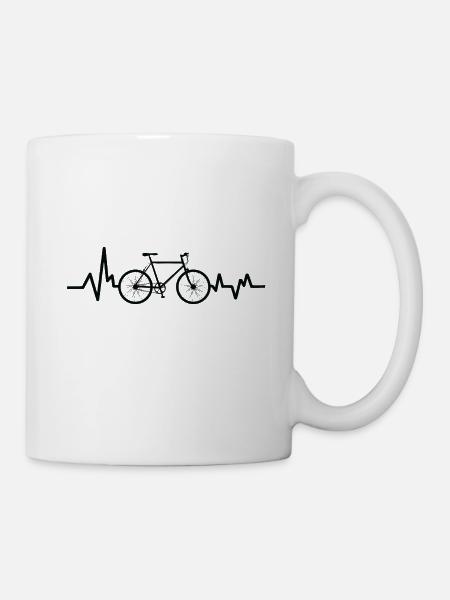 Cadeau cyclisme maillot cycliste - Mug blanc - blanc