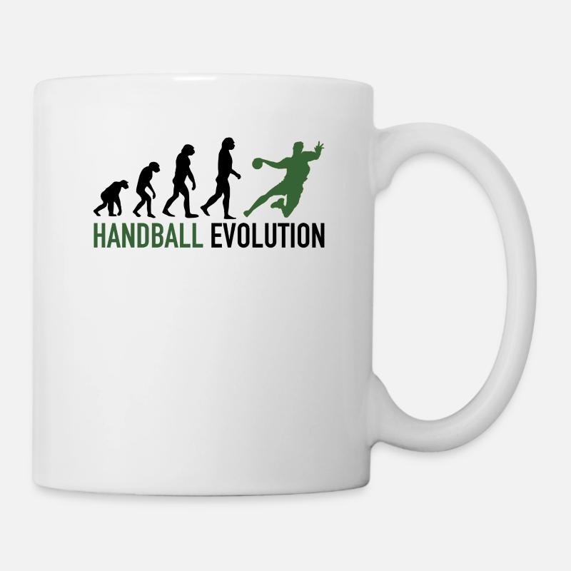 Handball Evolution | Handball player, handball fan - Mug - white