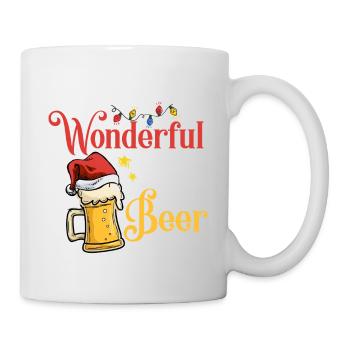 Drôle Fête De Bière De Noël Célébrer Après Ski - Mug blanc - blanc - Droite