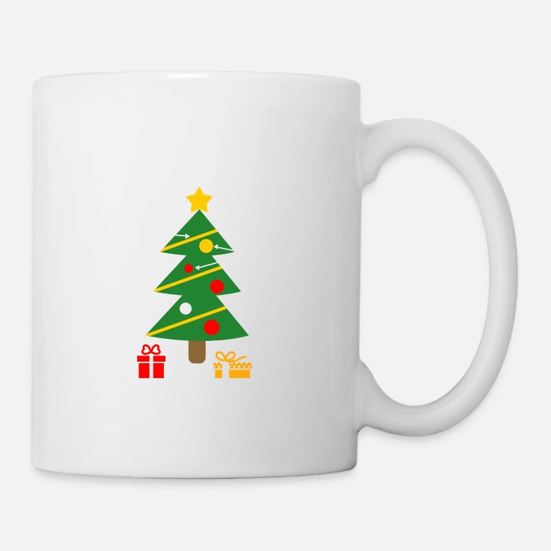 Oh Geometree Drôle prof de maths de Noël - Mug blanc - blanc
