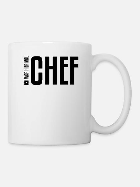 Ich war hier mal Chef | Jobwechsel, Abschied - Tasse - Weiß