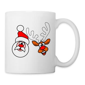 Santa Claus & Reindeer - Mug - white - Right
