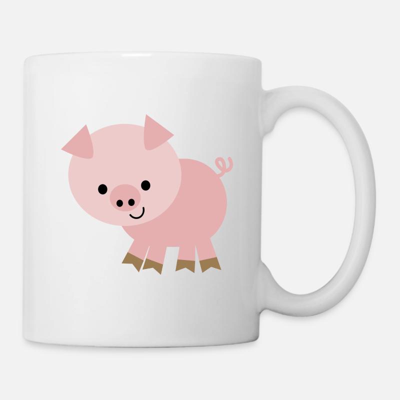 Petit cochon - Mug blanc - blanc