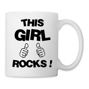 fille / fée / princesse / bébé - Mug blanc - blanc - Droite