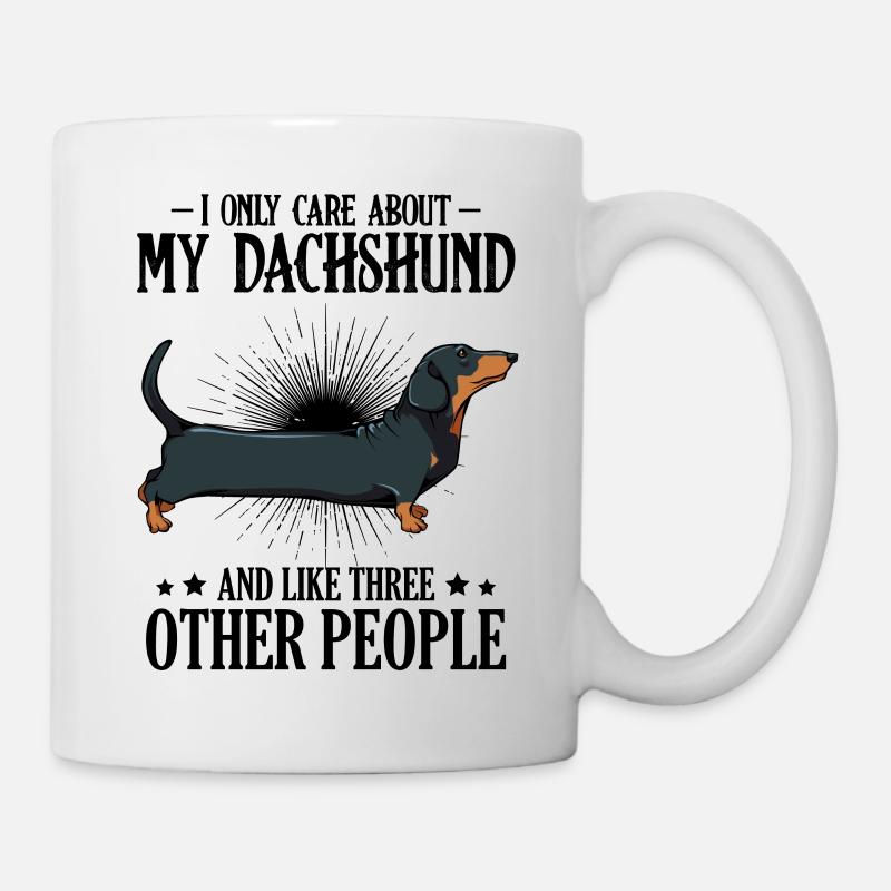 dachshund - Mug - white