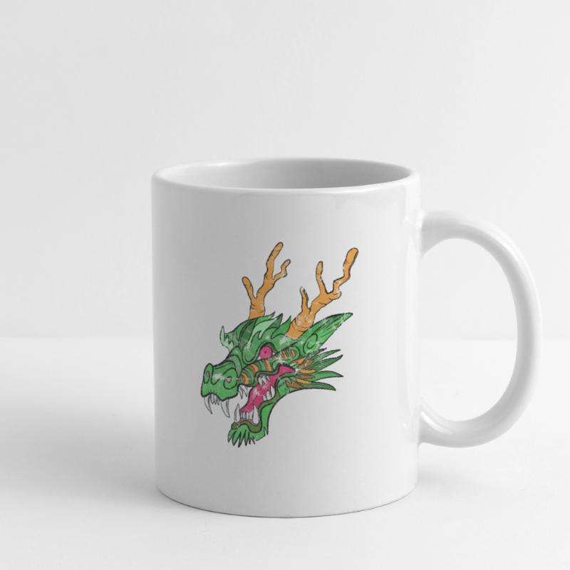 Kali Linux Computer Administrator Tux Drachen Kopf Tasse