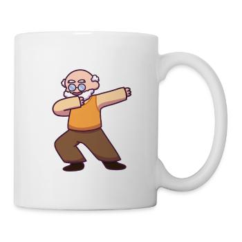 Grandpa dabbing father man music old pension gift - Mug - white - Right