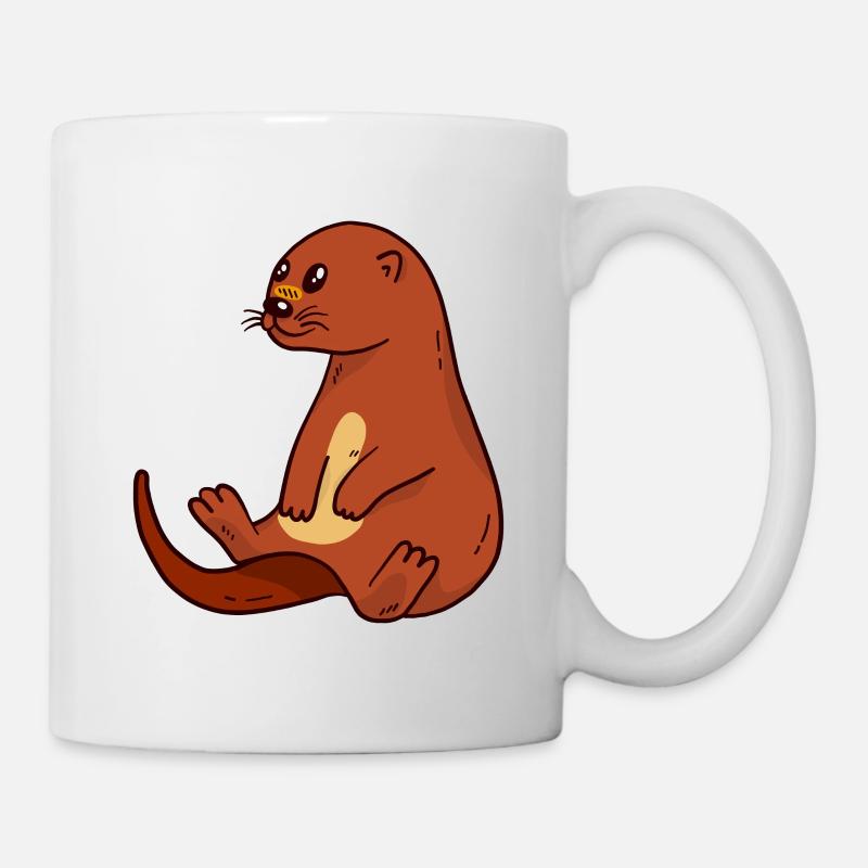 Otter - Tasse - Weiß