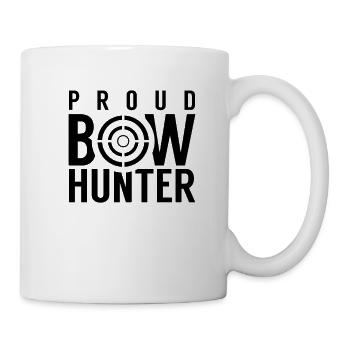 Bow bow hunt bow hunter archery arrow - Mug - white - Right