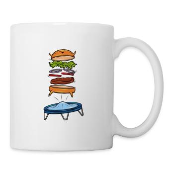 Burger Fast Surpoids Incursing Sport Cadeau - Mug blanc - blanc - Droite