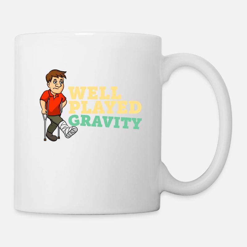 Gebrochener Fuß Knochen Bein Knöchel Geschenk - Tasse - Weiß