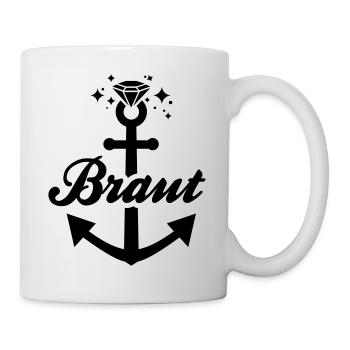 Braut T-Shirt - Junggesellinnenabschieds T-Shirts - Tasse - Weiß - Rechts