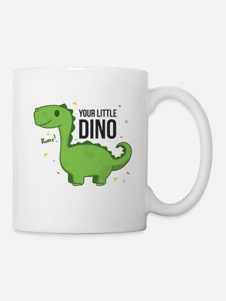 Kleiner Dino - Tasse - Weiß