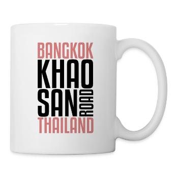 Khao San Road | Bangkok, Thaïlande, Routard - Mug blanc - blanc - Droite