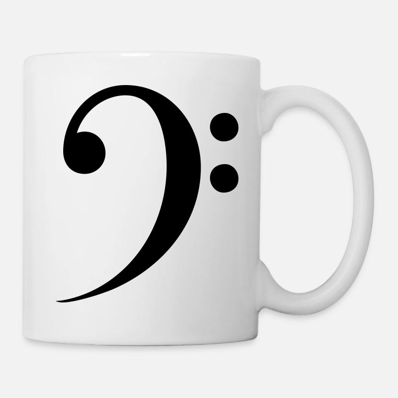 Bass clef - Mug - white