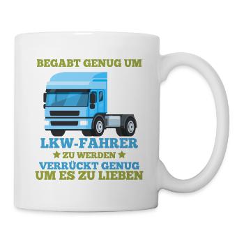 Lkw Shirt • Lkw Fahrer • Lkw Geschenk - Tasse - Weiß - Rechts