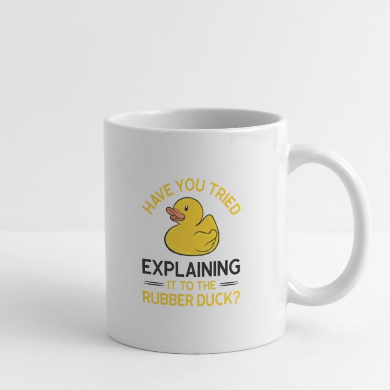 Programmeur Caoutchouc Debug Mug blanc