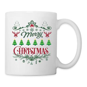 Fröhliche Weihnachten Weihnachten - Tasse - Weiß - Rechts