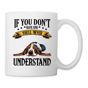Basset Hound saying Funny Sweet Dog Gift - Mug - white - Right