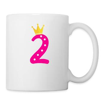 Cadeau d'anniversaire fille 2 ans princesse - Mug blanc - blanc - Droite