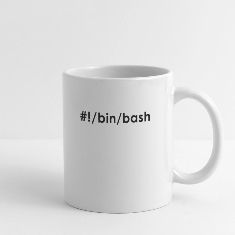 Programmeur Admin Devops Linux Bash Mug blanc