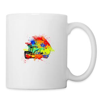 American football helmet gift for equipment - Mug - white - Right