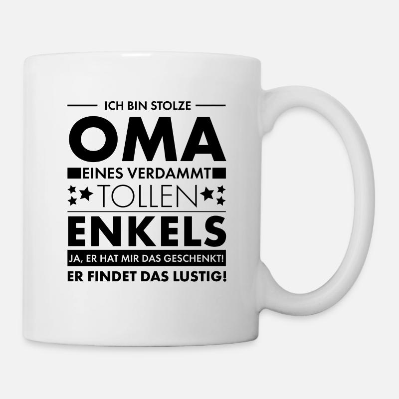 Stolze Oma Toller Enkel Geschenk - Tasse - Weiß