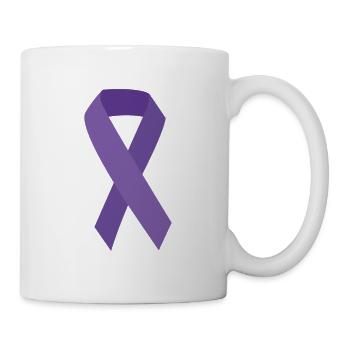 Lila Schleife - Tasse - Weiß - Rechts