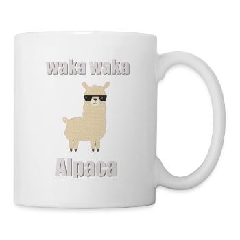 Waka Waka Alpaca Lama Spruch - Tasse - Weiß - Rechts